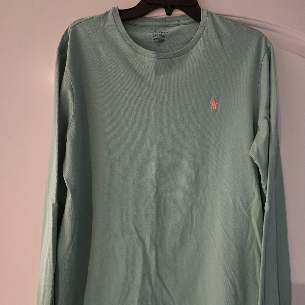 EXCELLENT WOMEN'S POLO RALPH LAUREN LONG SLEEVE T SHIRT - LARGE